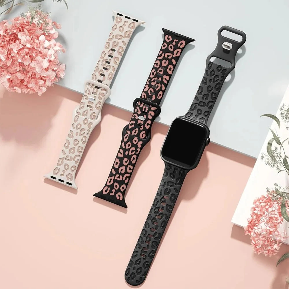 Leopardí řemínek na Apple Watch