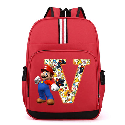 Školní batoh Super Mario s písmenem