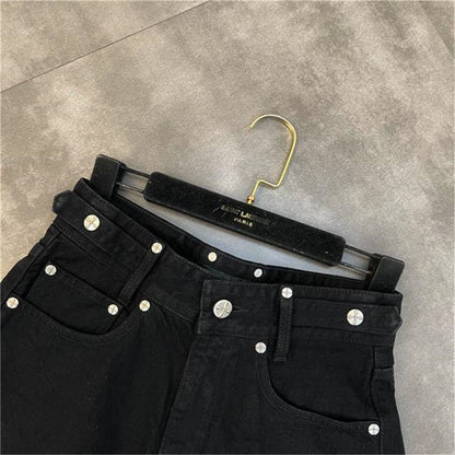 Dámské gothic denim šortky