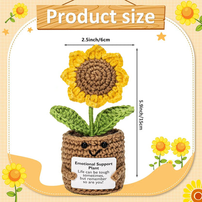 Háčkovaná hračka s pozitivní zprávou