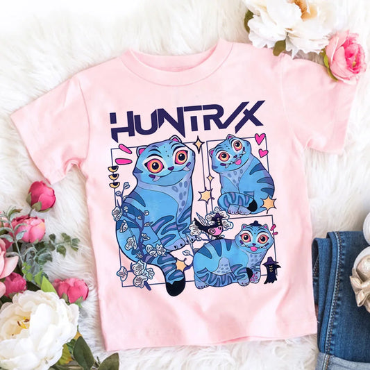 Dívčí triko Demon Hunters růžové