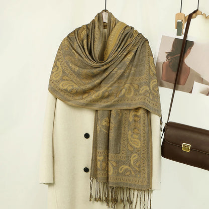 Dámská šál se vzorem