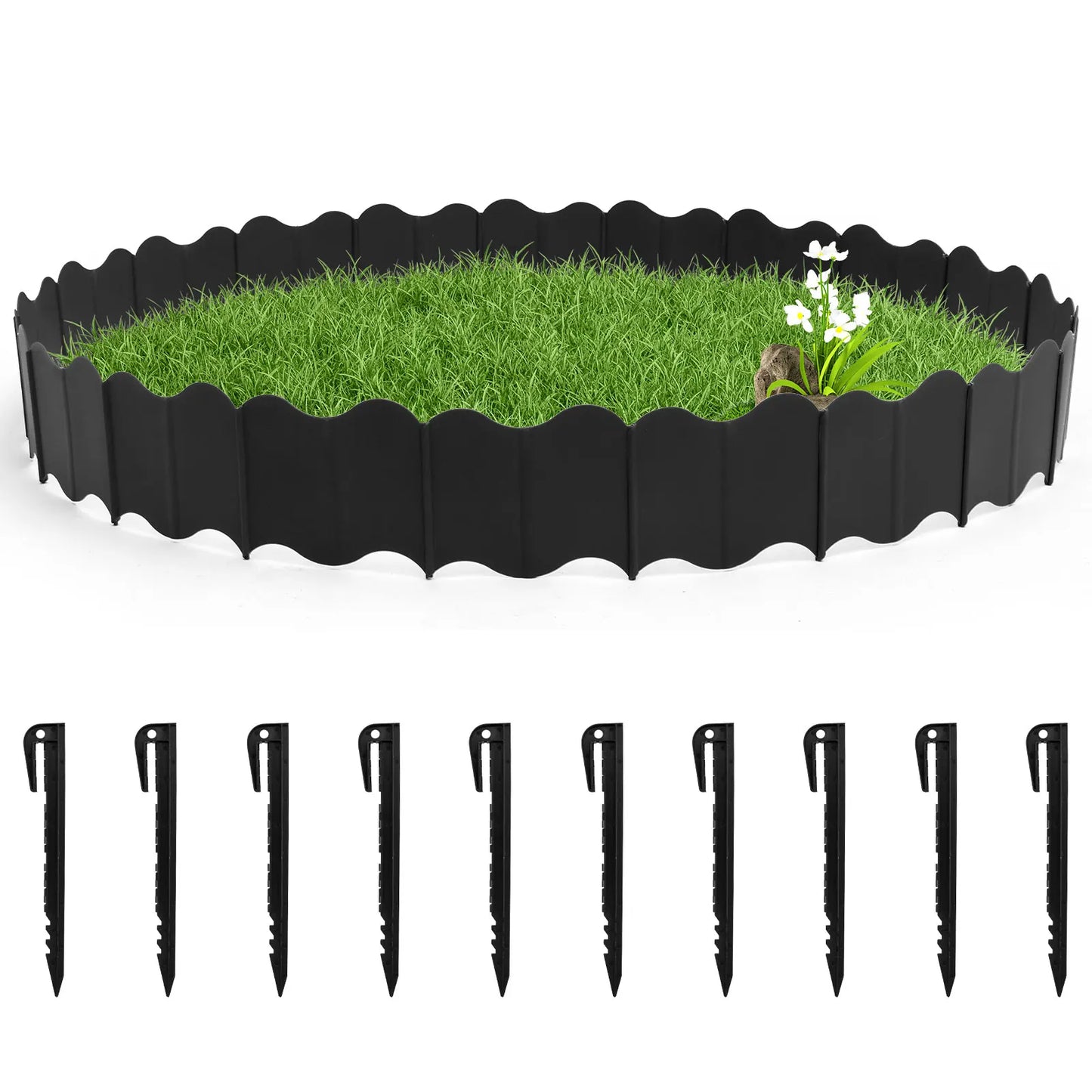 Plastový zahradní plot 3 m