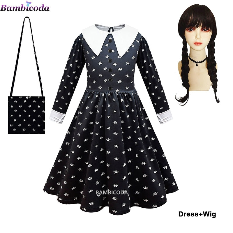 Dívčí kostým Wednesday