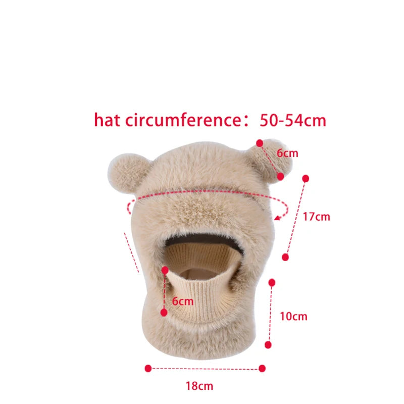 Dětská chlupatá balaclava