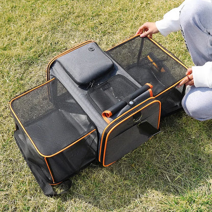 Prostorná přepravka pro mazlíčky