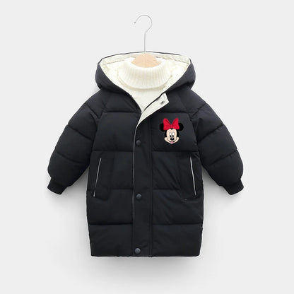 Dívčí dlouhá zimní bunda s Minnie