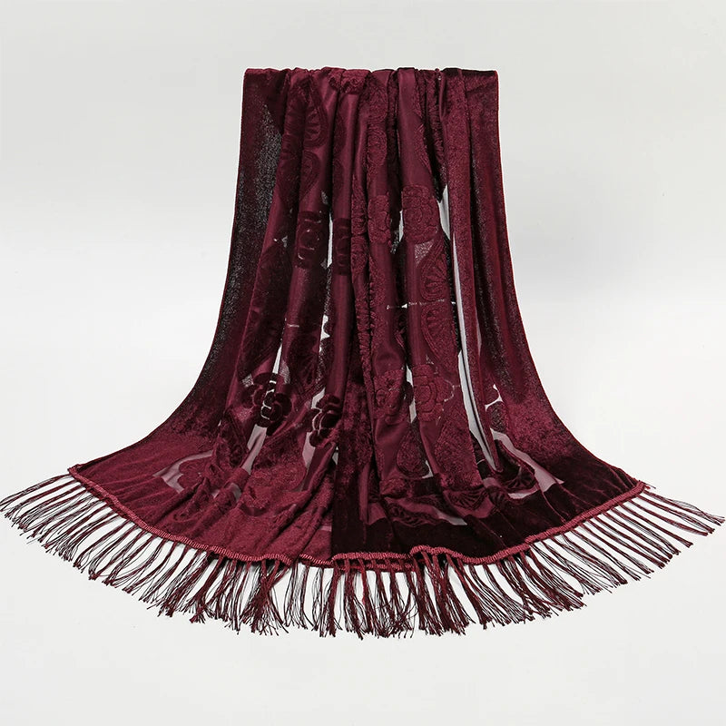 Dámská šál se vzorem