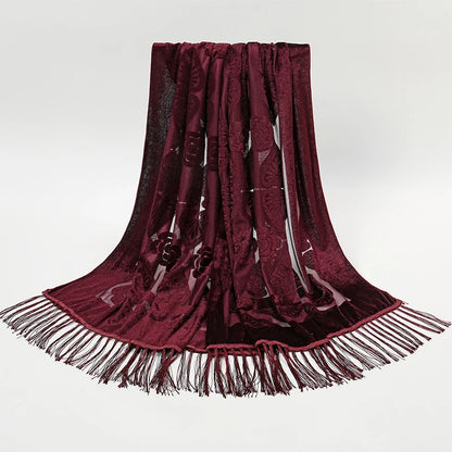 Dámská šál se vzorem