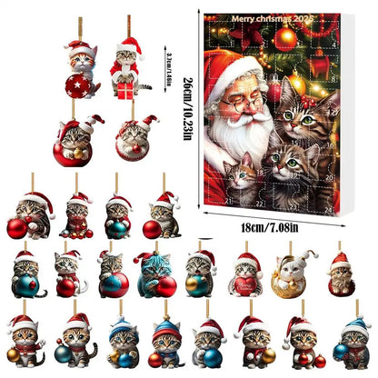 Adventní kalendář Kočičí ozdoby