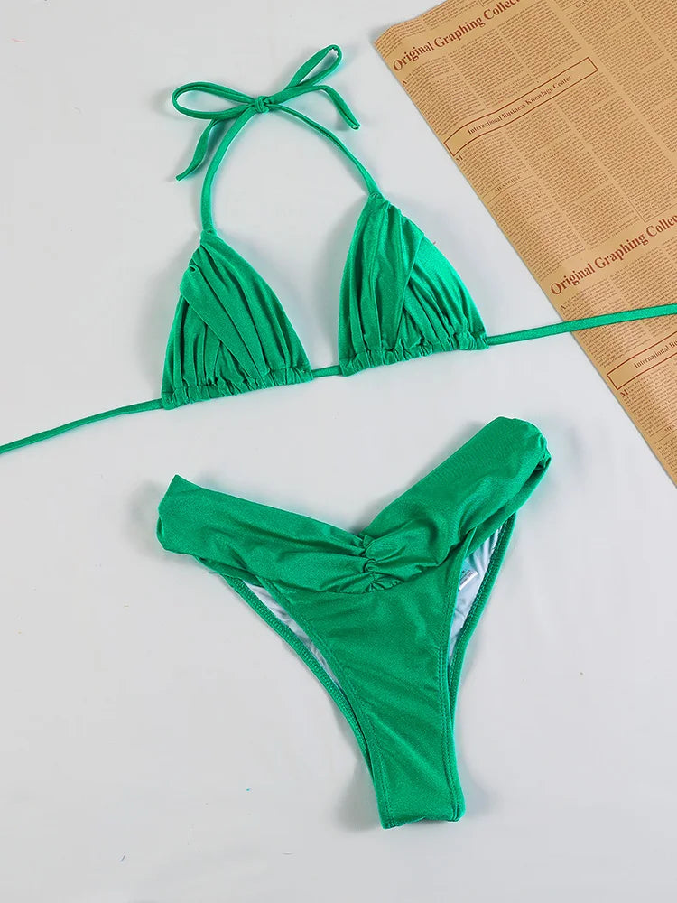 Jednobarevné bikiny
