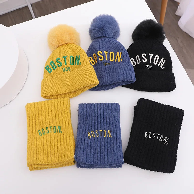Set čepice a šály Boston