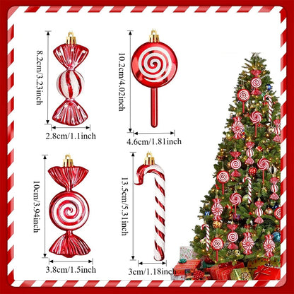 Dekorace vánoční lízátko