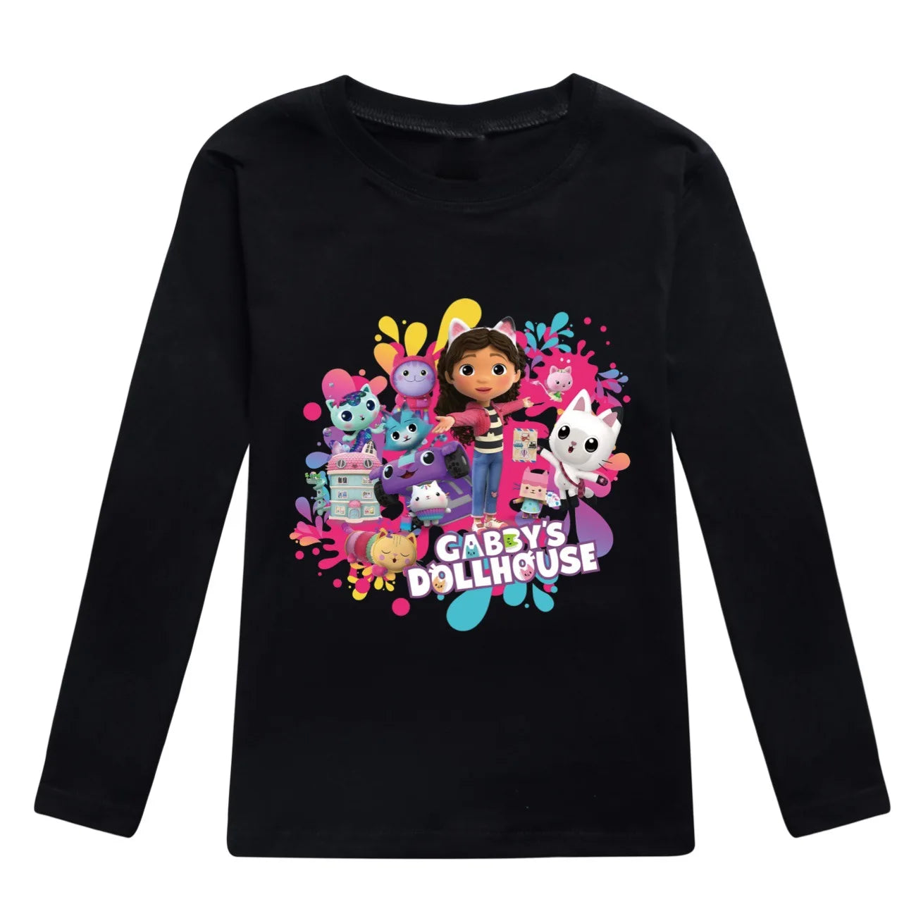 Dívčí triko s dlouhým rukávem Gabby Dollhouse