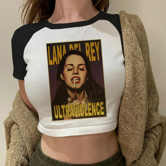 Dámský croptop Lana Del Rey