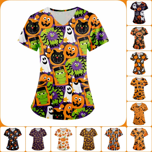 Dámské triko se vzorem Halloween