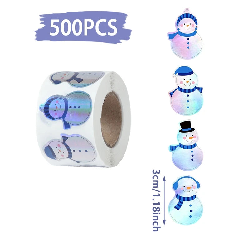Vánoční samolepky 500 ks