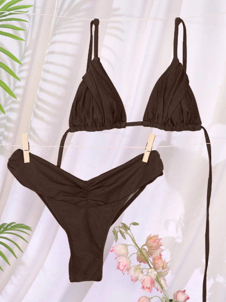 Jednobarevné bikiny