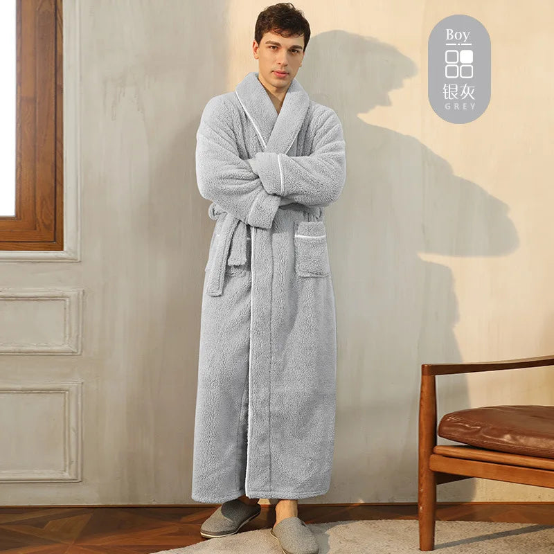 Unisex fleece župan