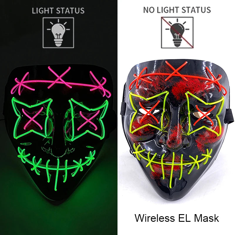 Neonová Led maska