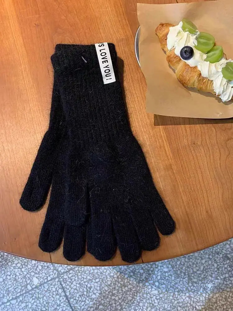 Dámské dlouhé zimní rukavice