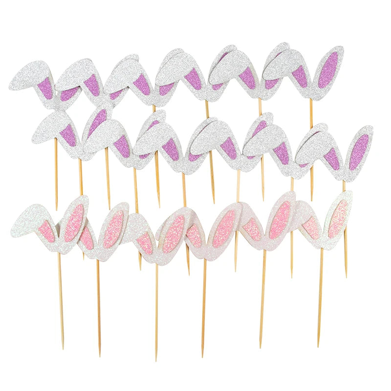 Zaječí uši ozdoby do cupcake