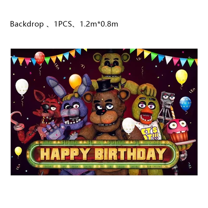 Doplňky na oslavu FIve Night At Freddys