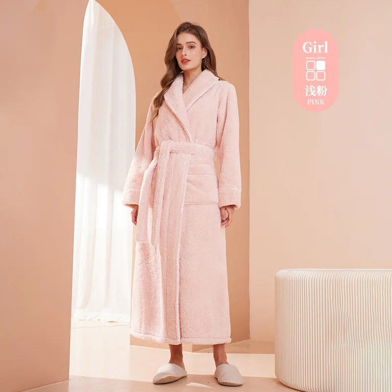 Unisex fleece župan