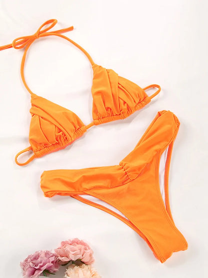 Jednobarevné bikiny