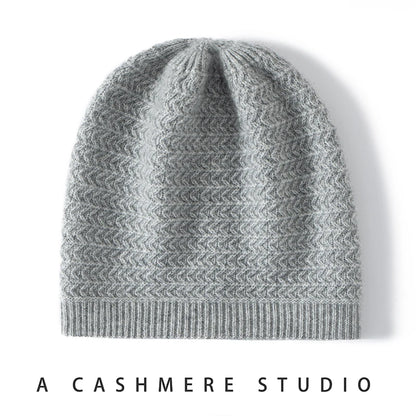 Pánská jednobarevná čepice z kašmíru