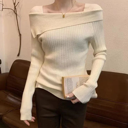 Dámský svetr off shoulder