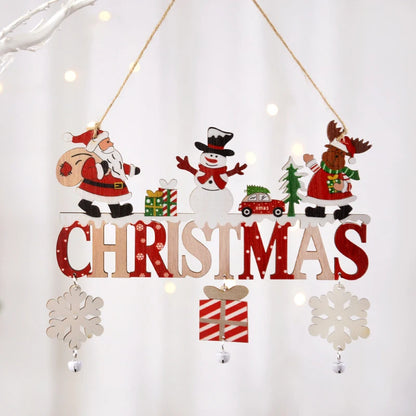 Dřevěná dekorace Christmas