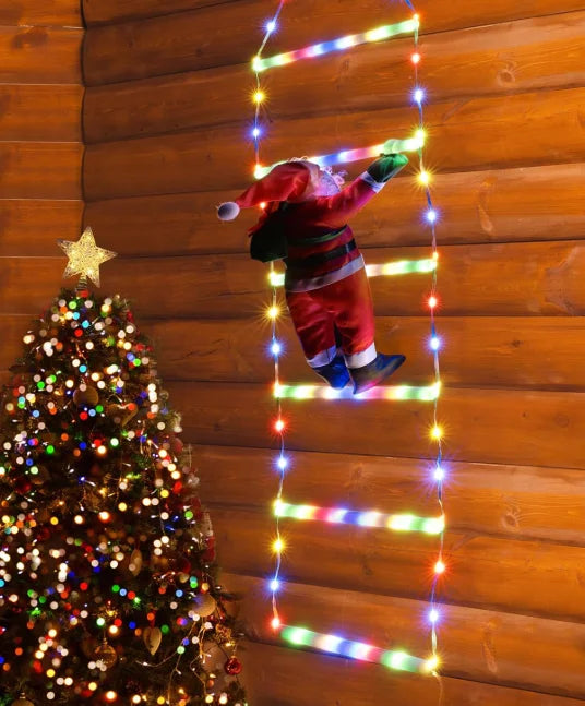 LED dekorace žebříku
