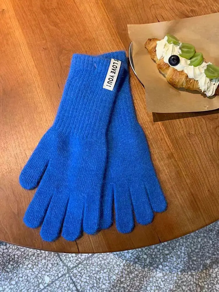 Dámské dlouhé zimní rukavice