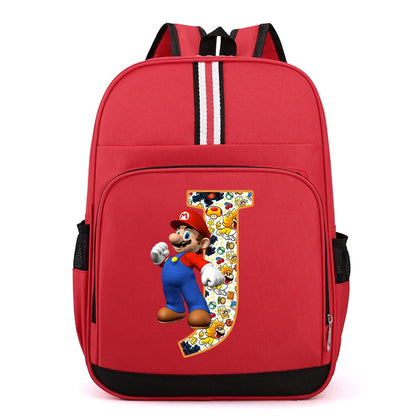 Školní batoh Super Mario s písmenem
