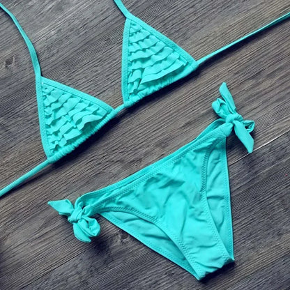 Dívčí bikiny s volánky