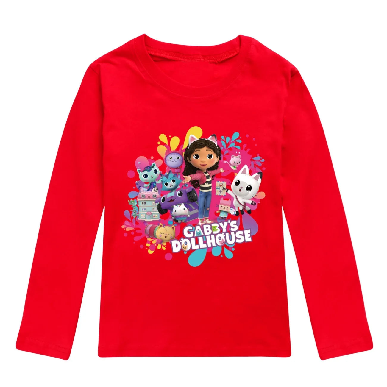 Dívčí triko s dlouhým rukávem Gabby Dollhouse