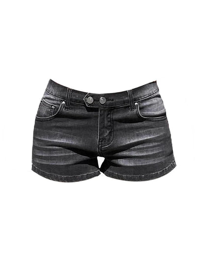 Dámské low rise denim šortky