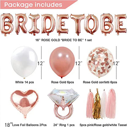 Doplňky na rozlučku Bride to Be