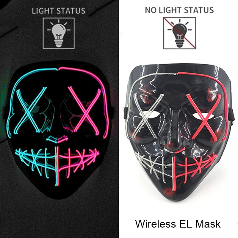 Neonová Led maska