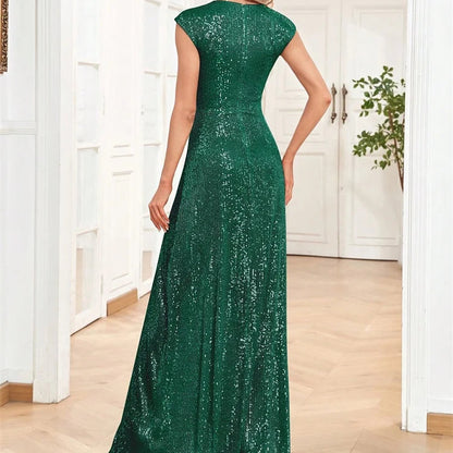 Dámské elegantní šaty s výstřihem do V