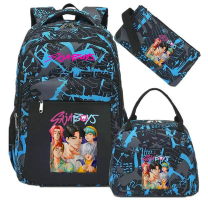 Školní set batohu Kpop Saja boys