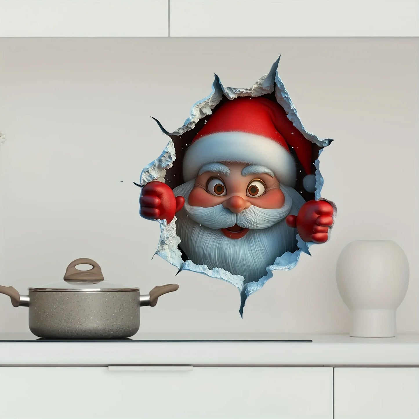 Samolepka 3D Santa