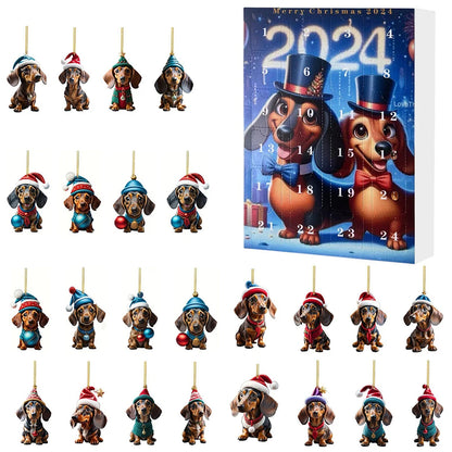 Adventní kalendář s jezevčíkem