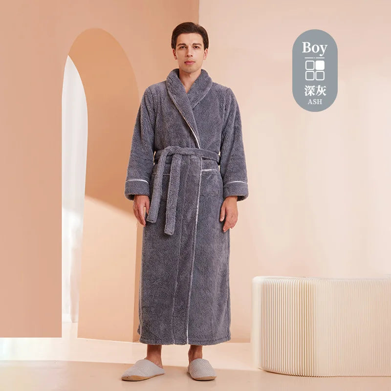 Unisex fleece župan