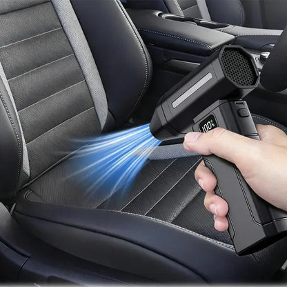 Bezdrátový turbo ofukovač a vysavač prachu, detail