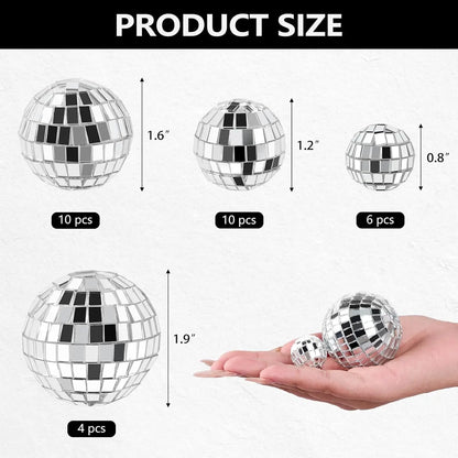 Dekorace disco koule 30 ks