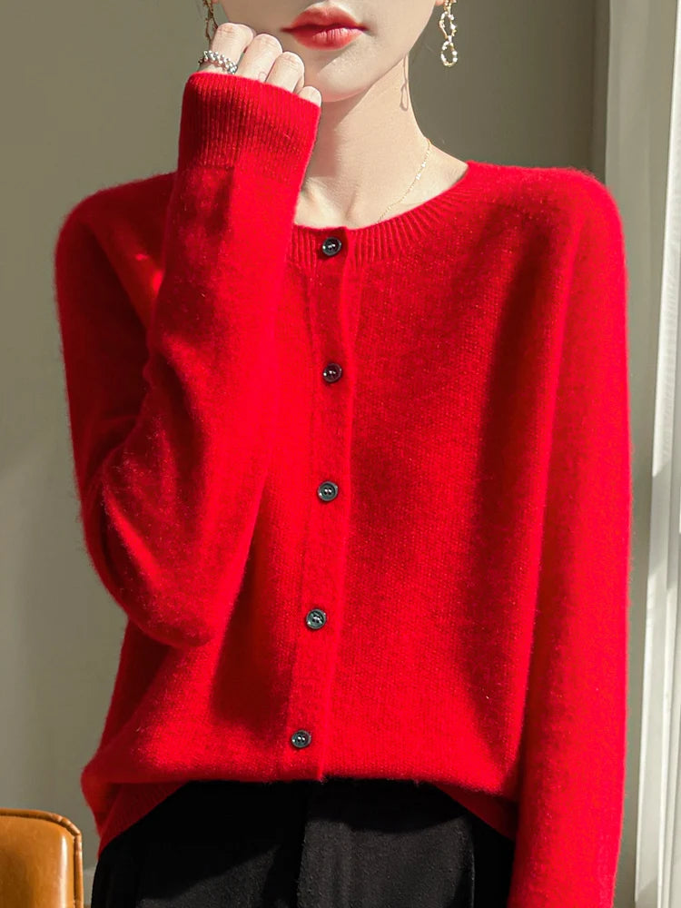 Dámský kašmírový kardigan