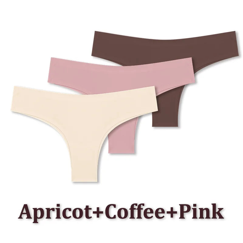 Dámské bezešvé brazilky 3 ks