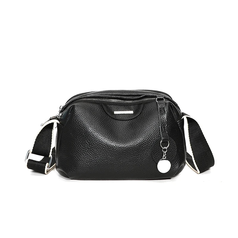 Dámská kožená crossbody kabelka